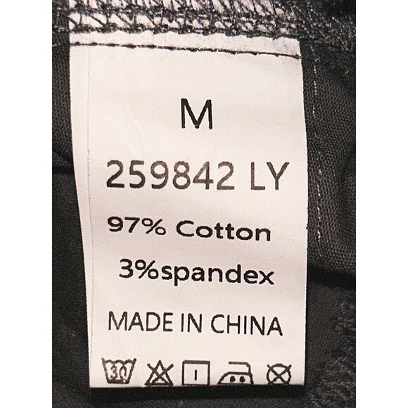 NWT Flamingals Drawstring Waist Mid-Rise Straight Leg Gray Pants Women's Medium - Picture 7 of 7